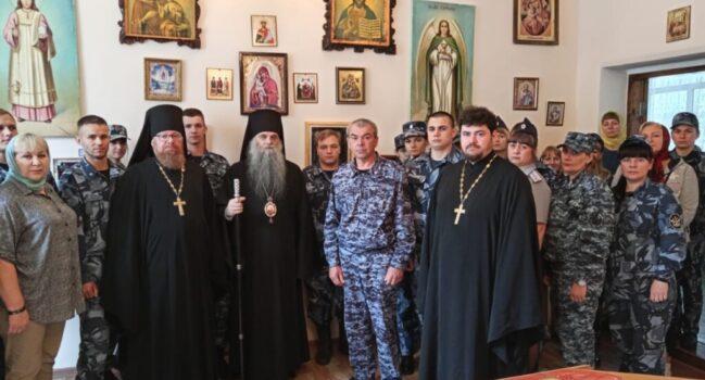 Преосвященнейший епископ Савва совершил архипастырский визит в ФКУ ИК № 9 города Валуйки